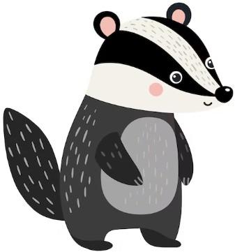 Badger clipart